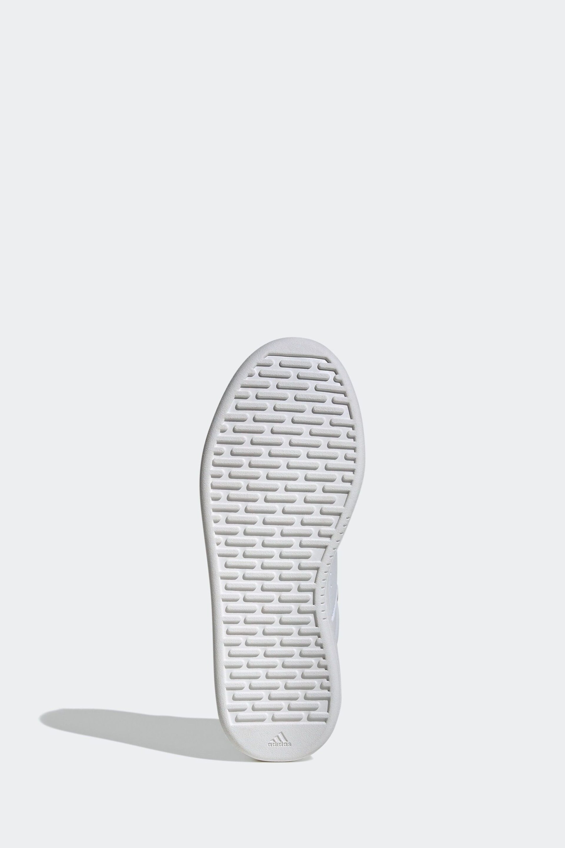 adidas White/Silver Sportswear Park Street Trainers - Image 7 of 9