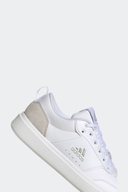 adidas White/Silver Sportswear Park Street Trainers - Image 9 of 9