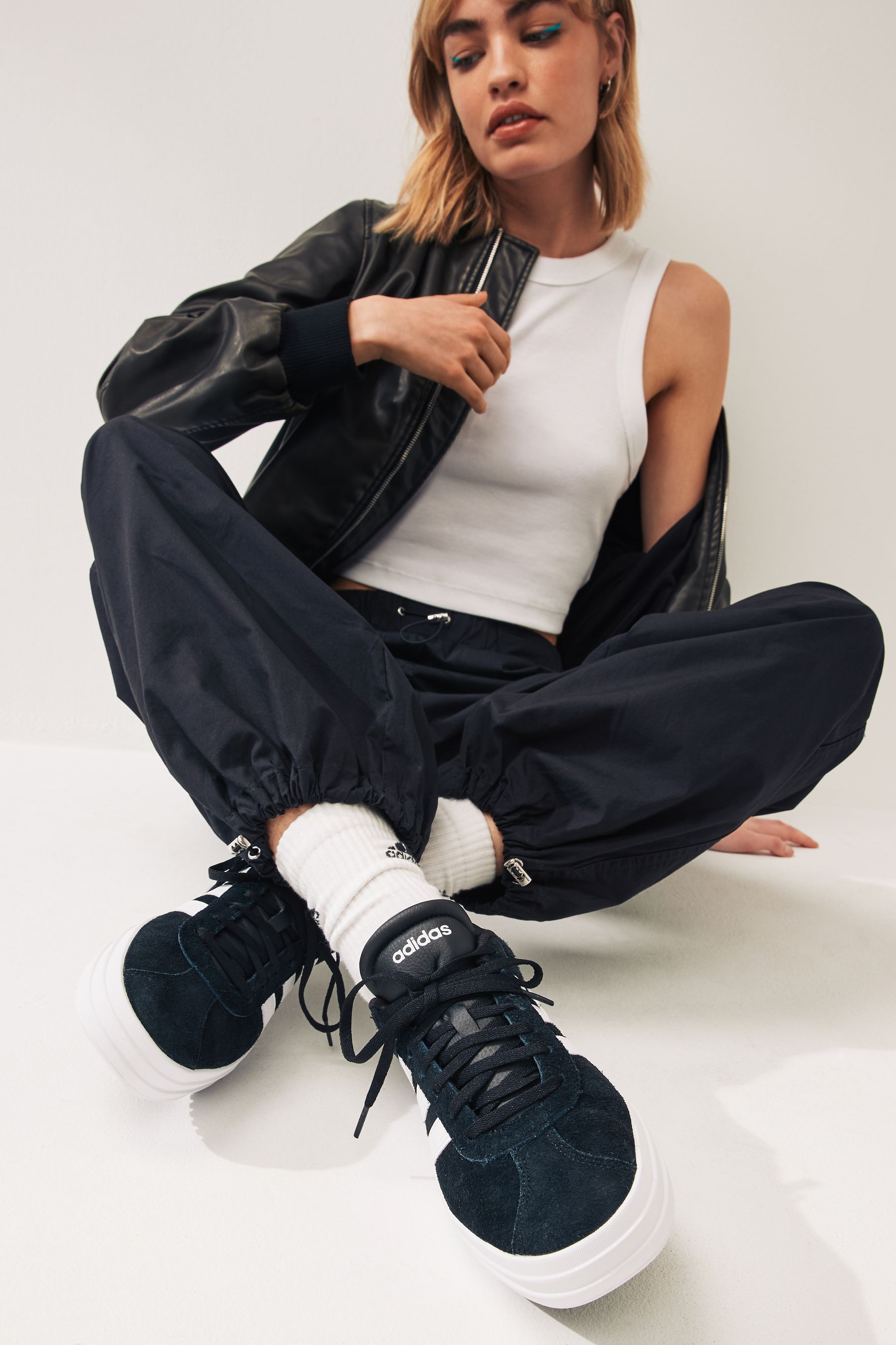 Buy adidas Black White VL Court Bold Shoes from Next Armenia