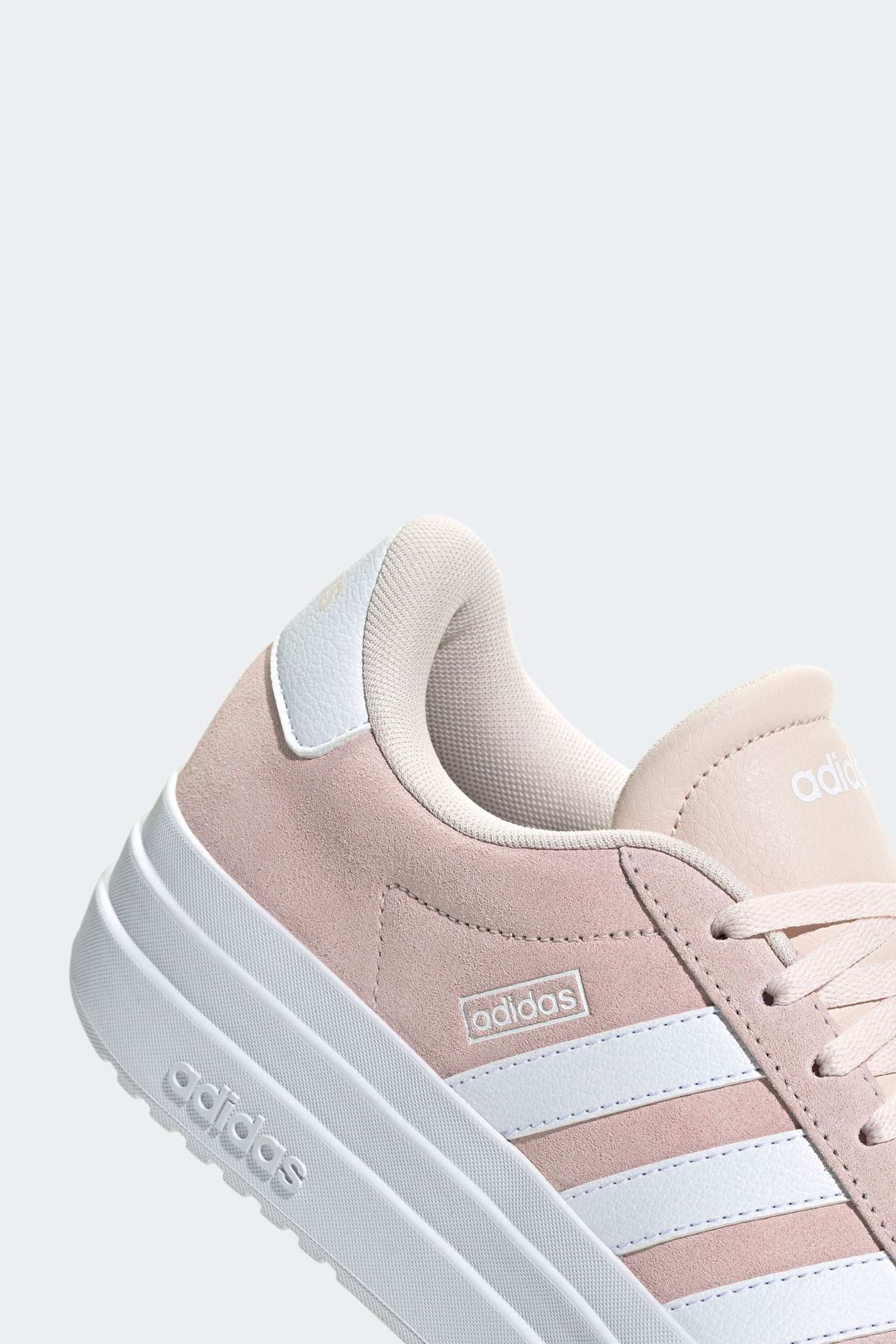 adidas Blush Pink Vl Court Bold Trainers - Image 11 of 11