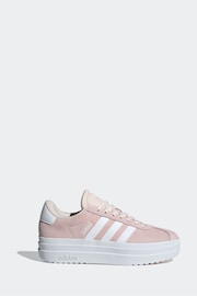 adidas Blush Pink Vl Court Bold Trainers - Image 3 of 11