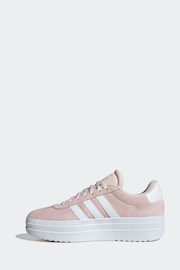 adidas Blush Pink Vl Court Bold Trainers - Image 4 of 11