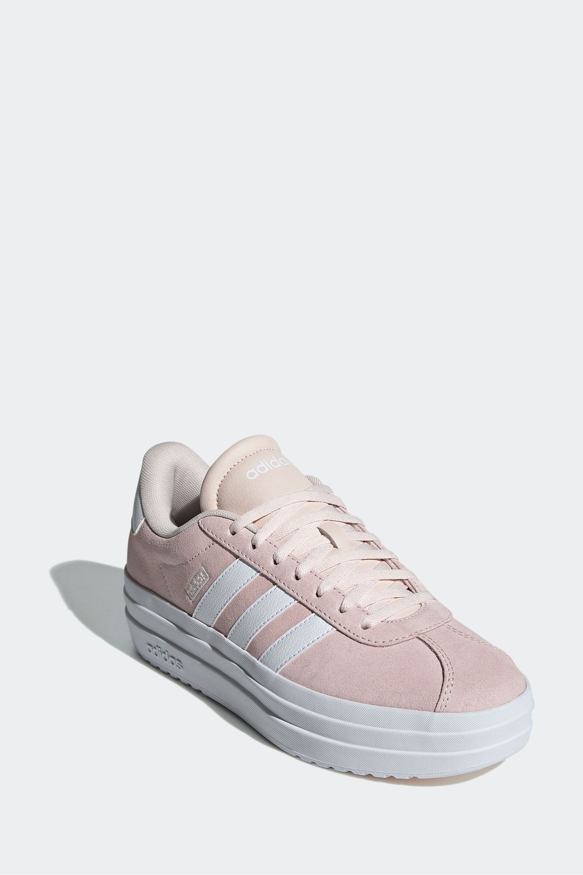 adidas Blush Pink Vl Court Bold Trainers - Image 5 of 11