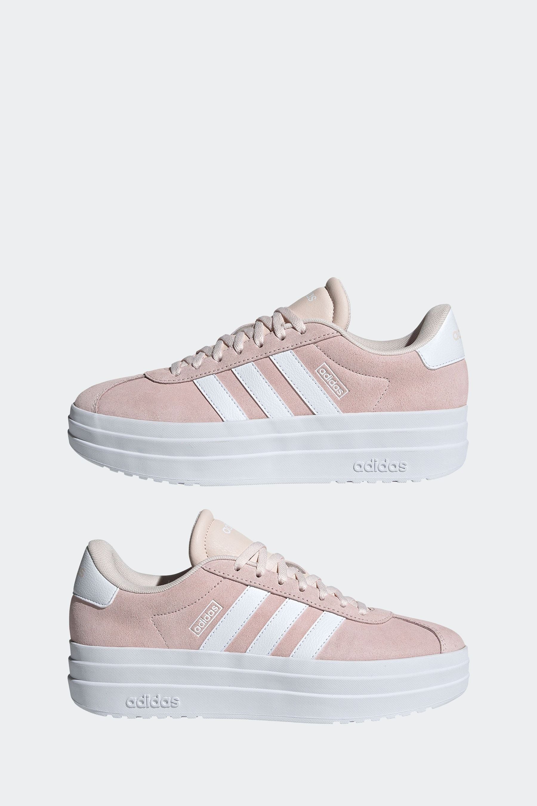Buy adidas Blush Pink VL Court Bold Trainers from Next Luxembourg