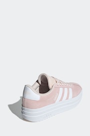 adidas Blush Pink Vl Court Bold Trainers - Image 6 of 11