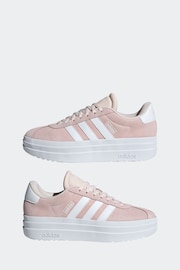 adidas Blush Pink VL Court Bold Trainers - Image 7 of 11