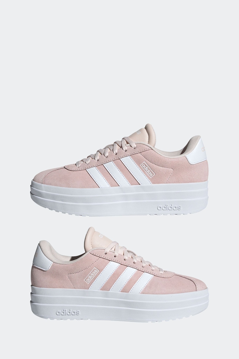 adidas Blush Pink Vl Court Bold Trainers - Image 7 of 11