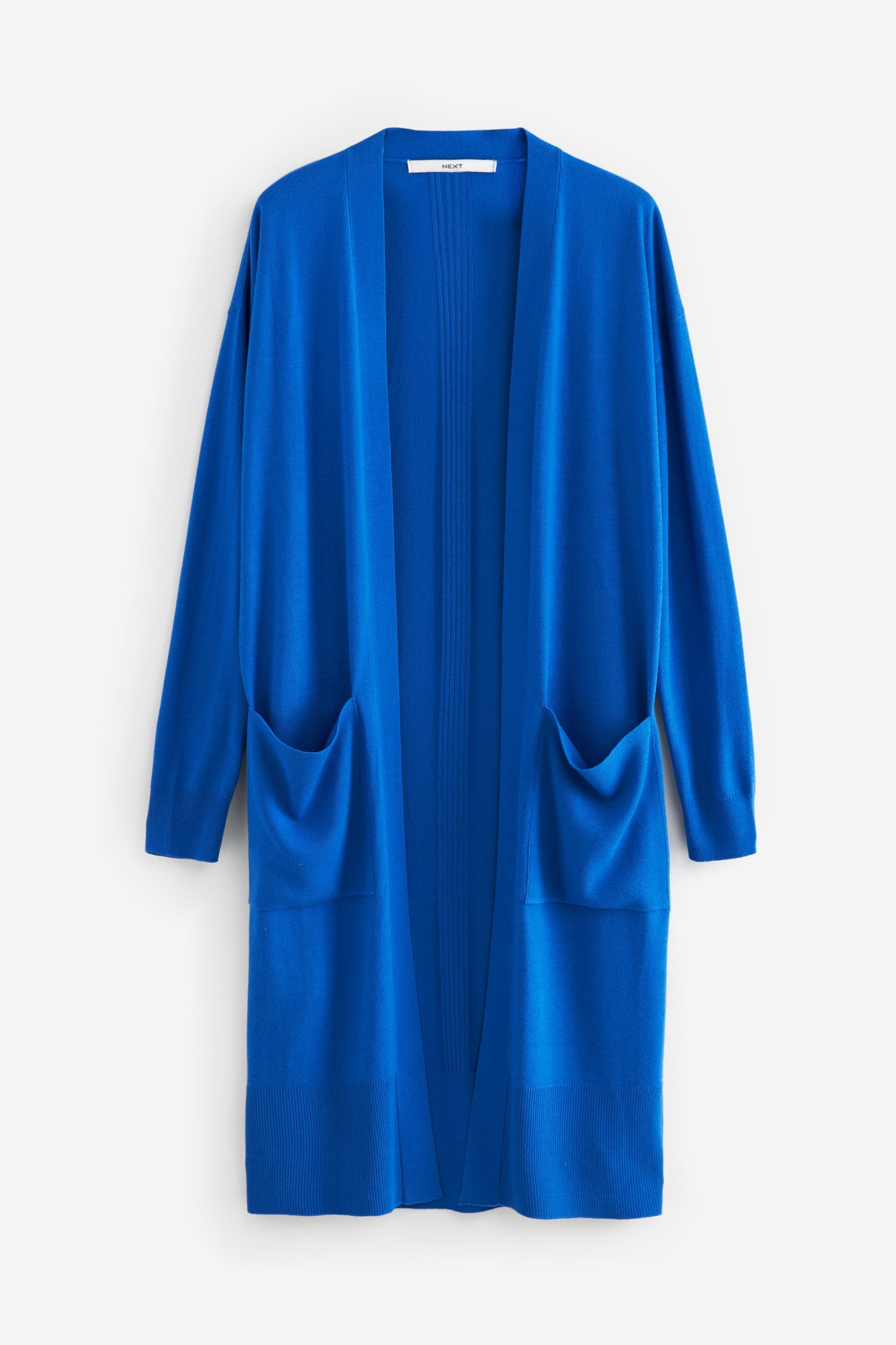 Blue longline cardigan on sale