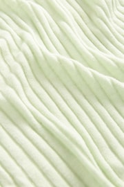 Mint Green Longine Linen Rib Cardigan - Image 6 of 6