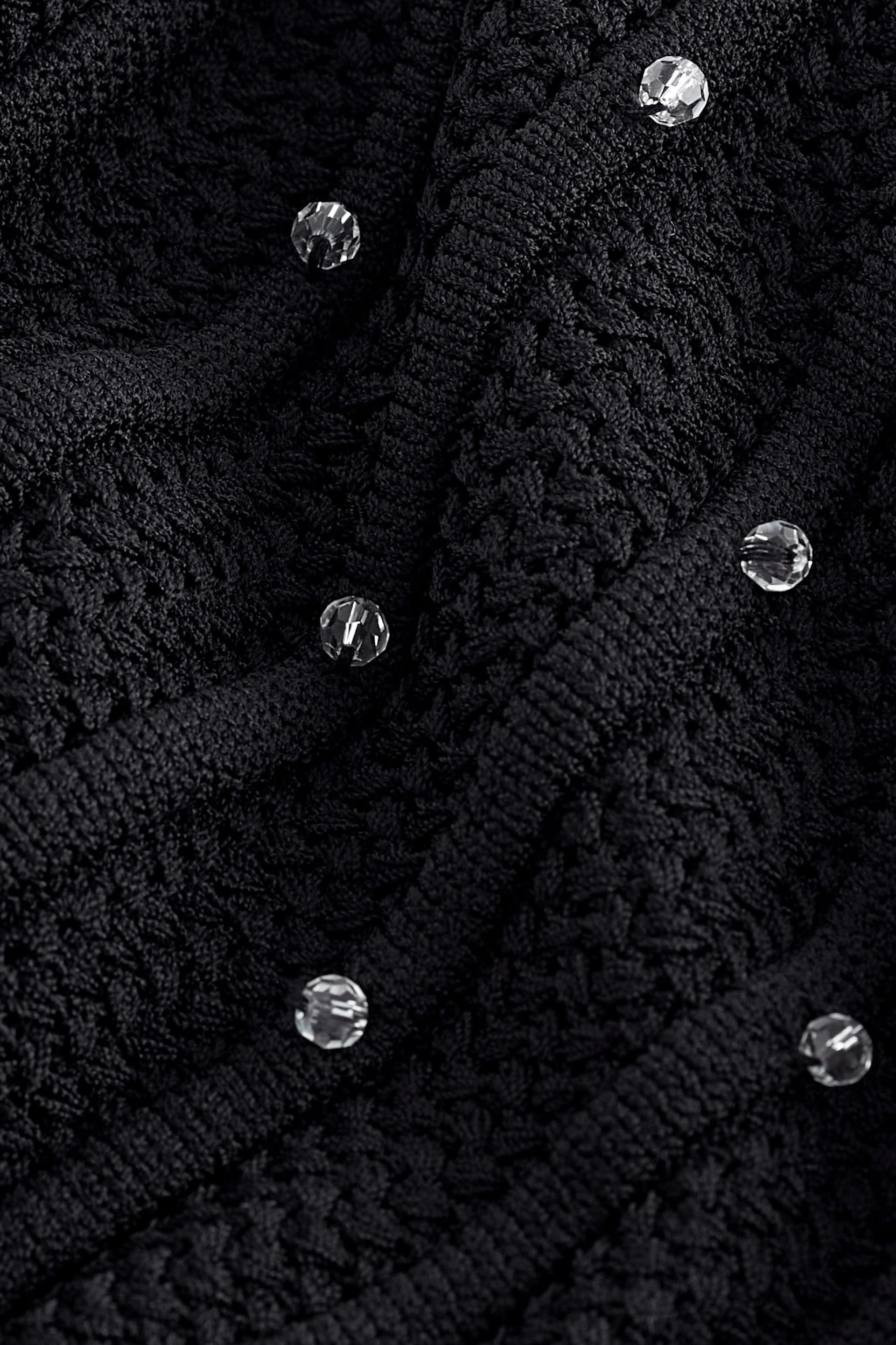 Black Sleeveless Embellished Vest Top - Image 5 of 5
