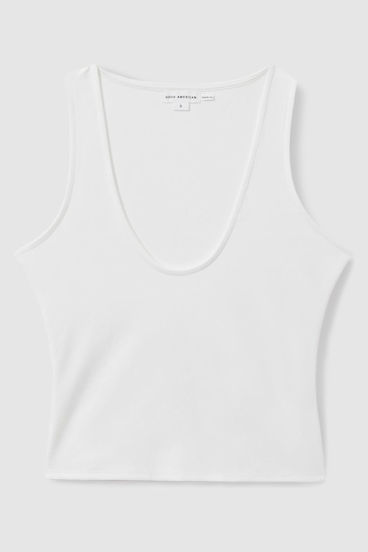 Good American White Good American Scuba Scoop Neck Vest - Image 2 of 4