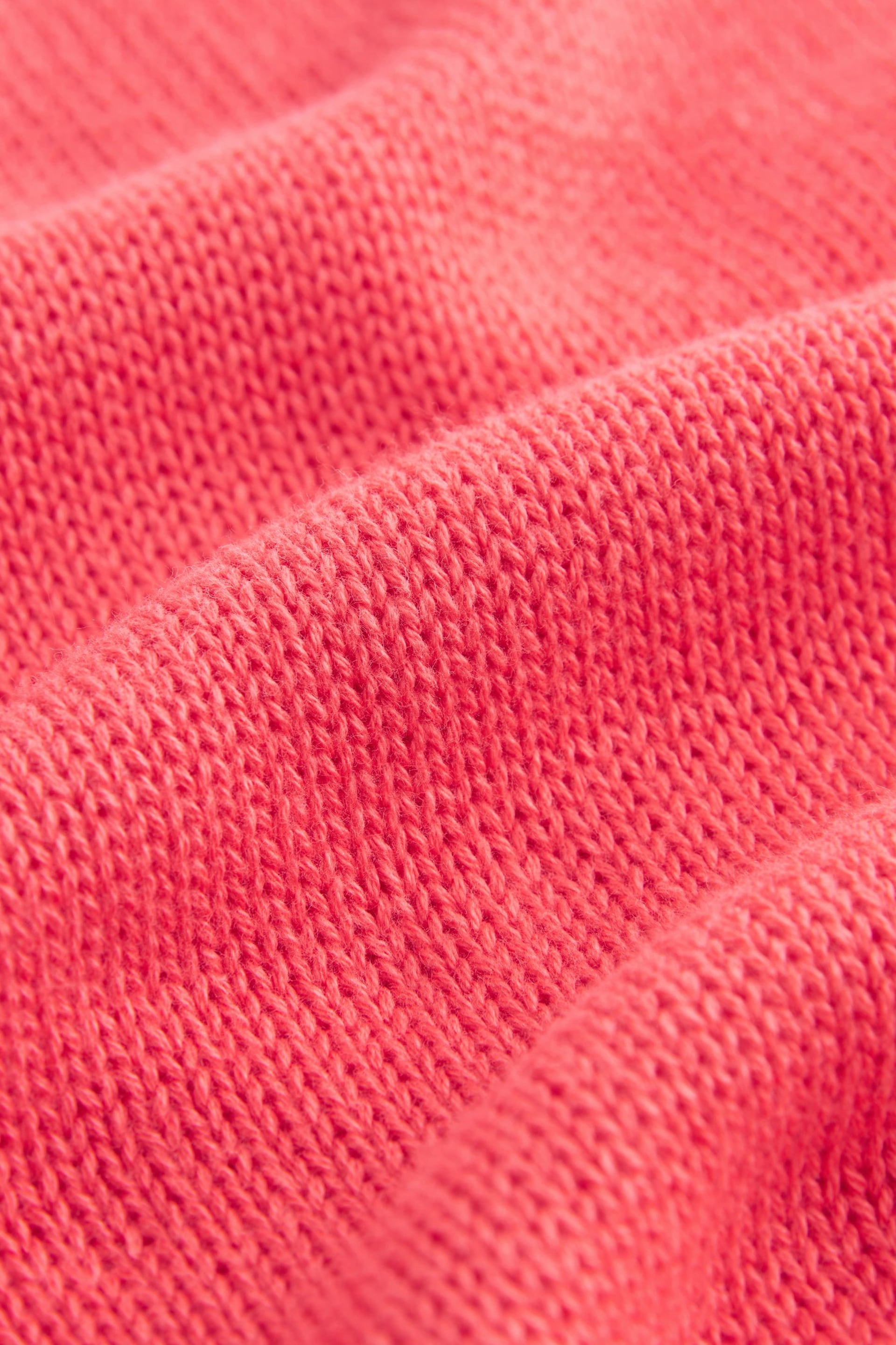 Coral Pink Button Neck Hoodie - Image 7 of 7