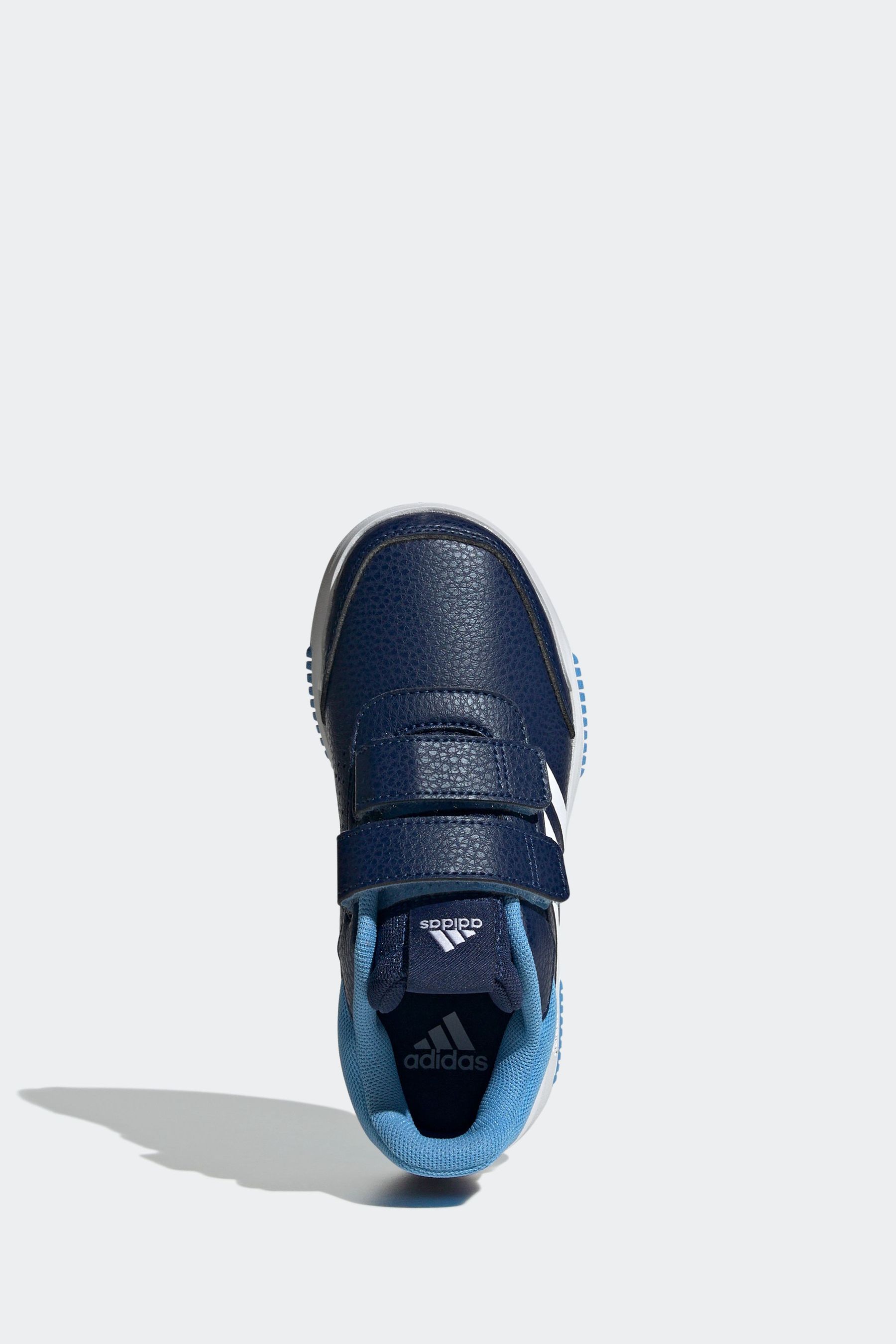 Buy adidas Blue White Hook and Loop Tensaur Hook and Loop Trainers from Next Luxembourg