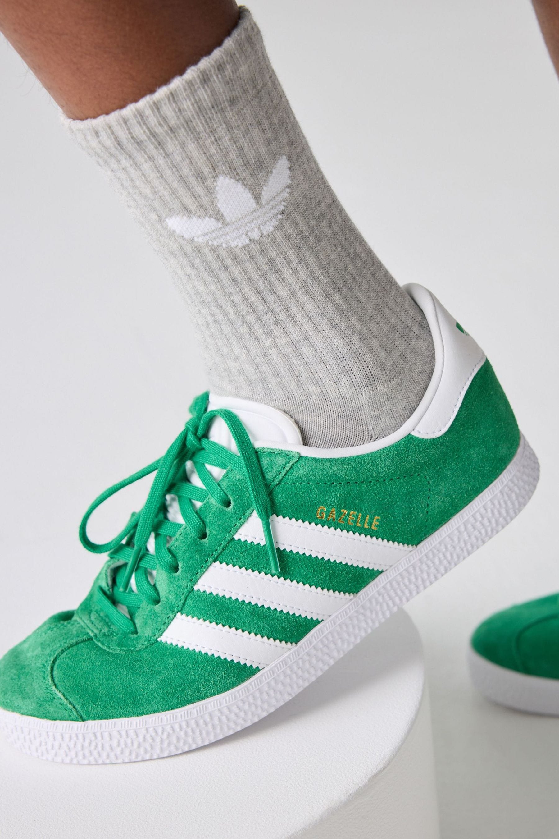 Green adidas trainers gazelle 2025