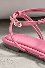 Pink Jewelled Flower Strappy Sandals - Image 3 of 6