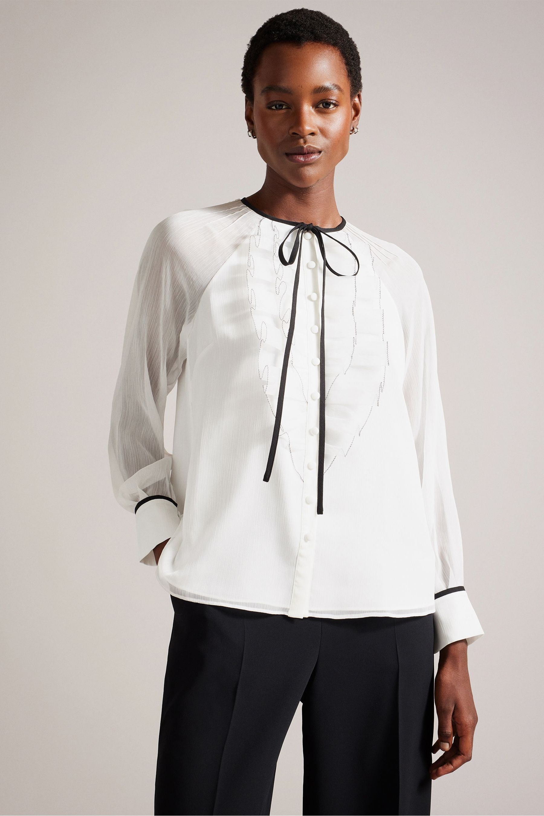 Ted baker ruffle blouse on sale