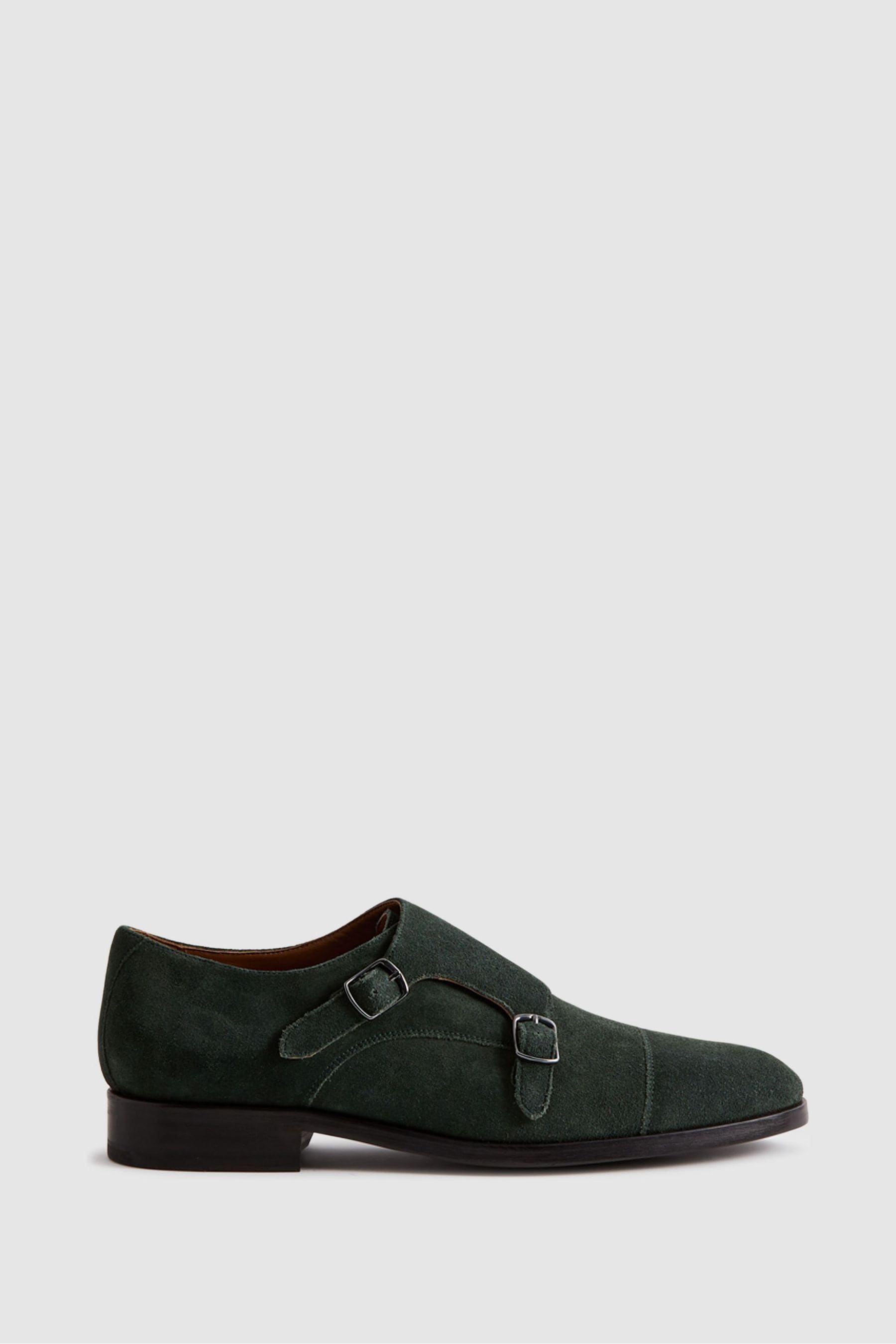 Buy Reiss Forest Green Amalfi Suede Double Monk Strap Shoes from Next Canada