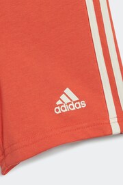 adidas Red/Cream Kids Sportswear Essentials All-Over Print T-Shirts Set - Image 6 of 6