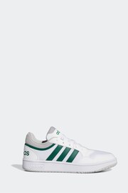 adidas Originals White Hoops 3.0 Summer Trainers - Image 1 of 9