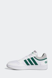 adidas Originals White Hoops 3.0 Summer Trainers - Image 2 of 9