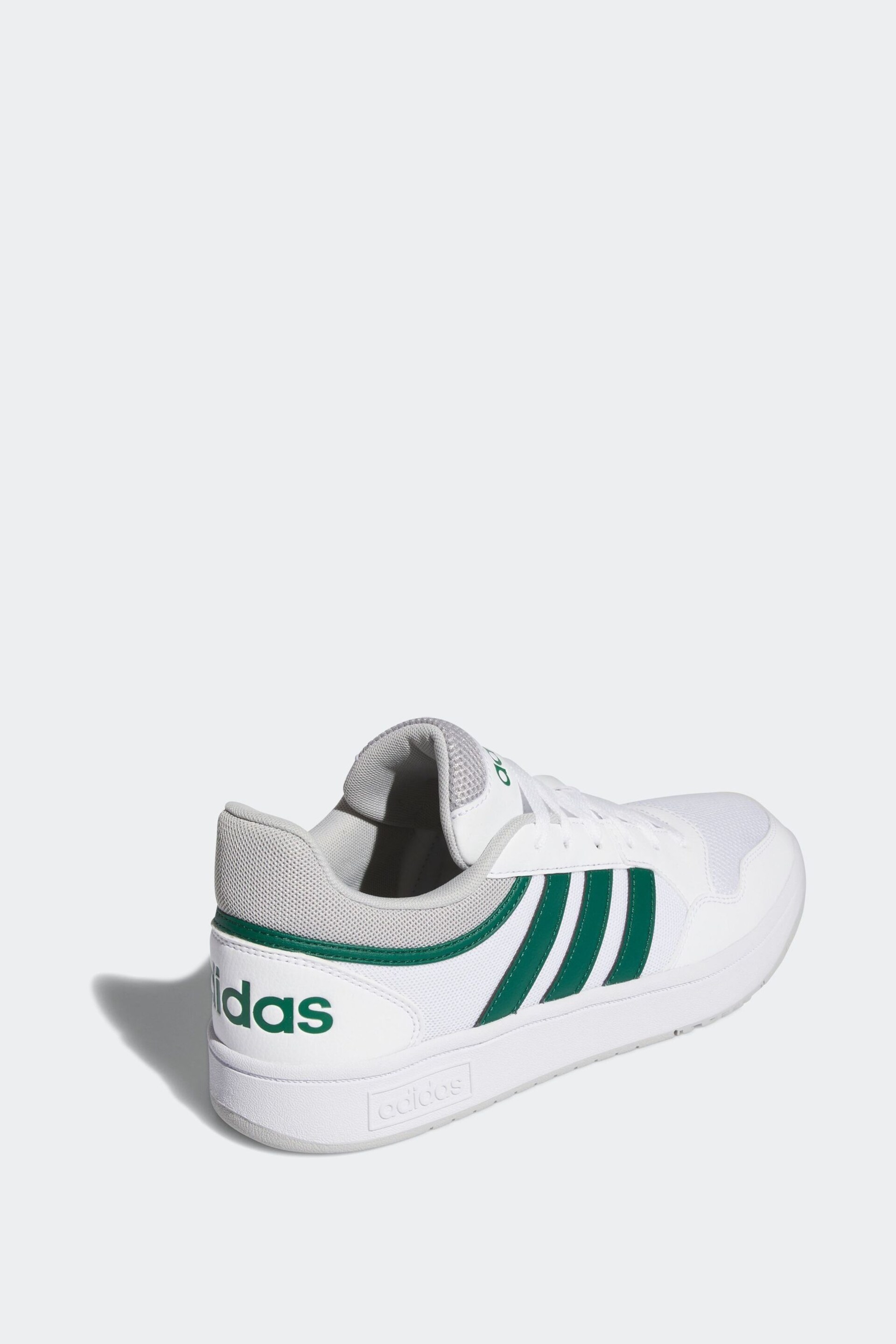 adidas Originals White Hoops 3.0 Summer Trainers - Image 4 of 9