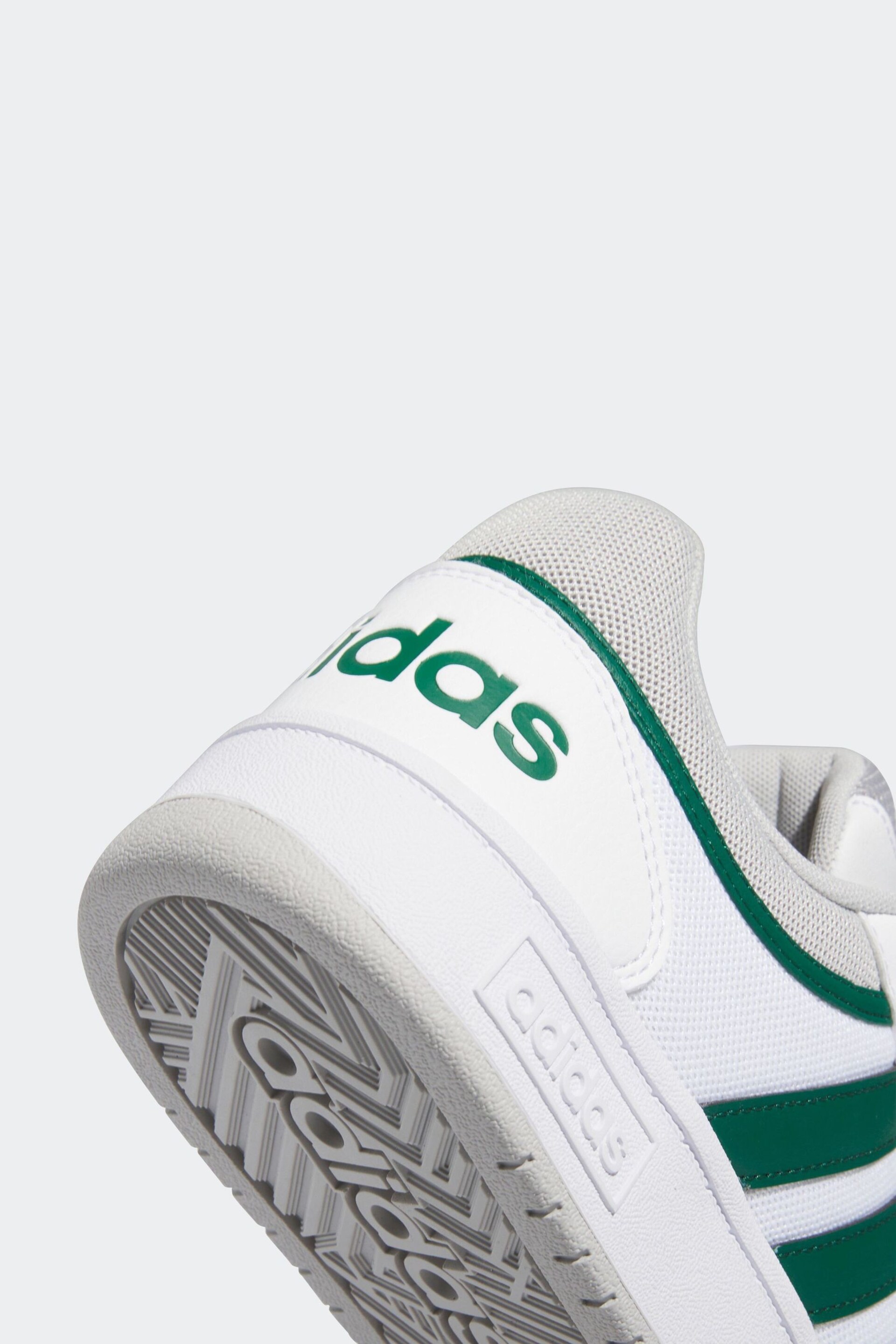 adidas Originals White Hoops 3.0 Summer Trainers - Image 9 of 9