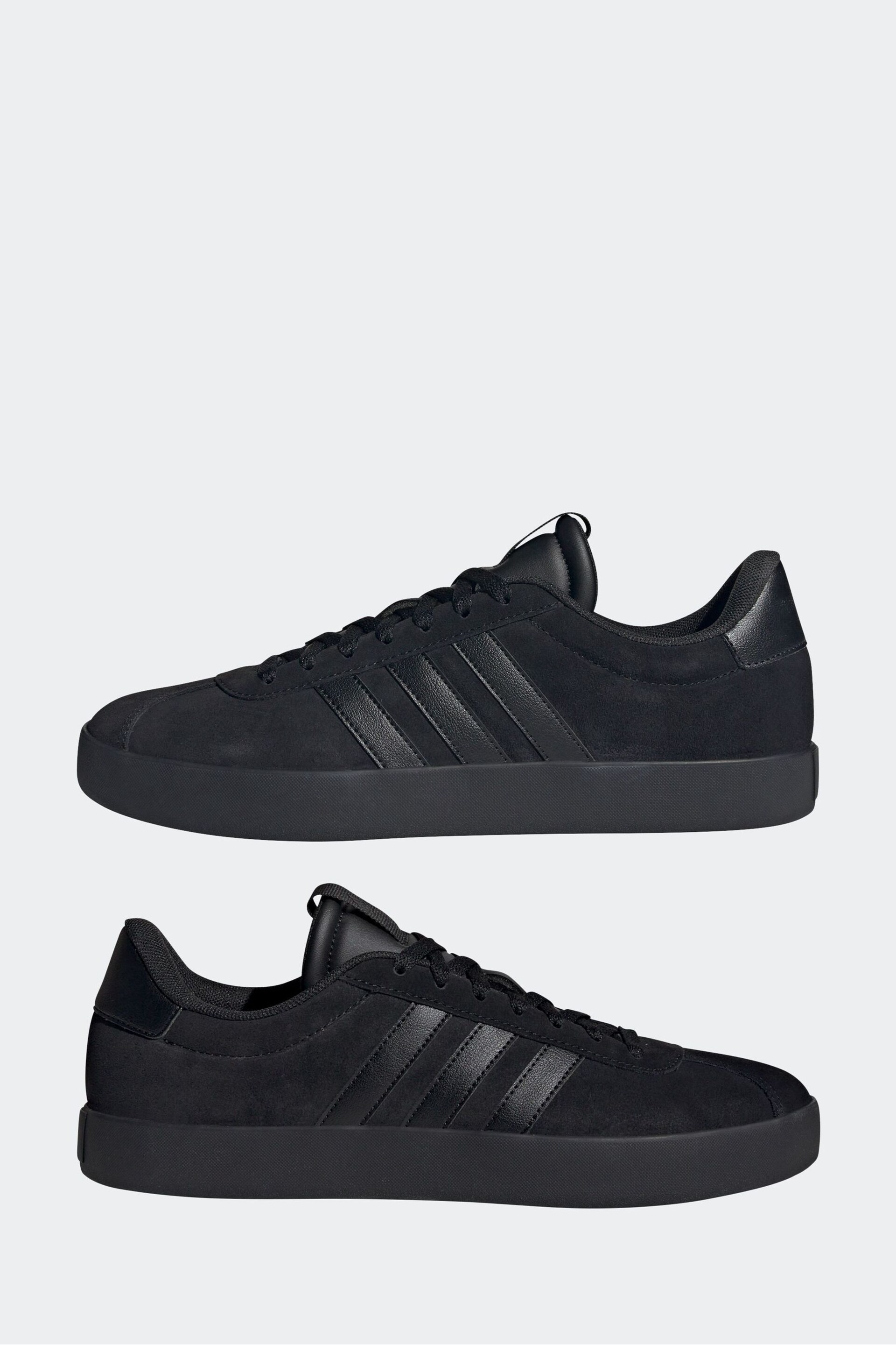 adidas Black VL Court 3.0 Trainers - Image 5 of 9