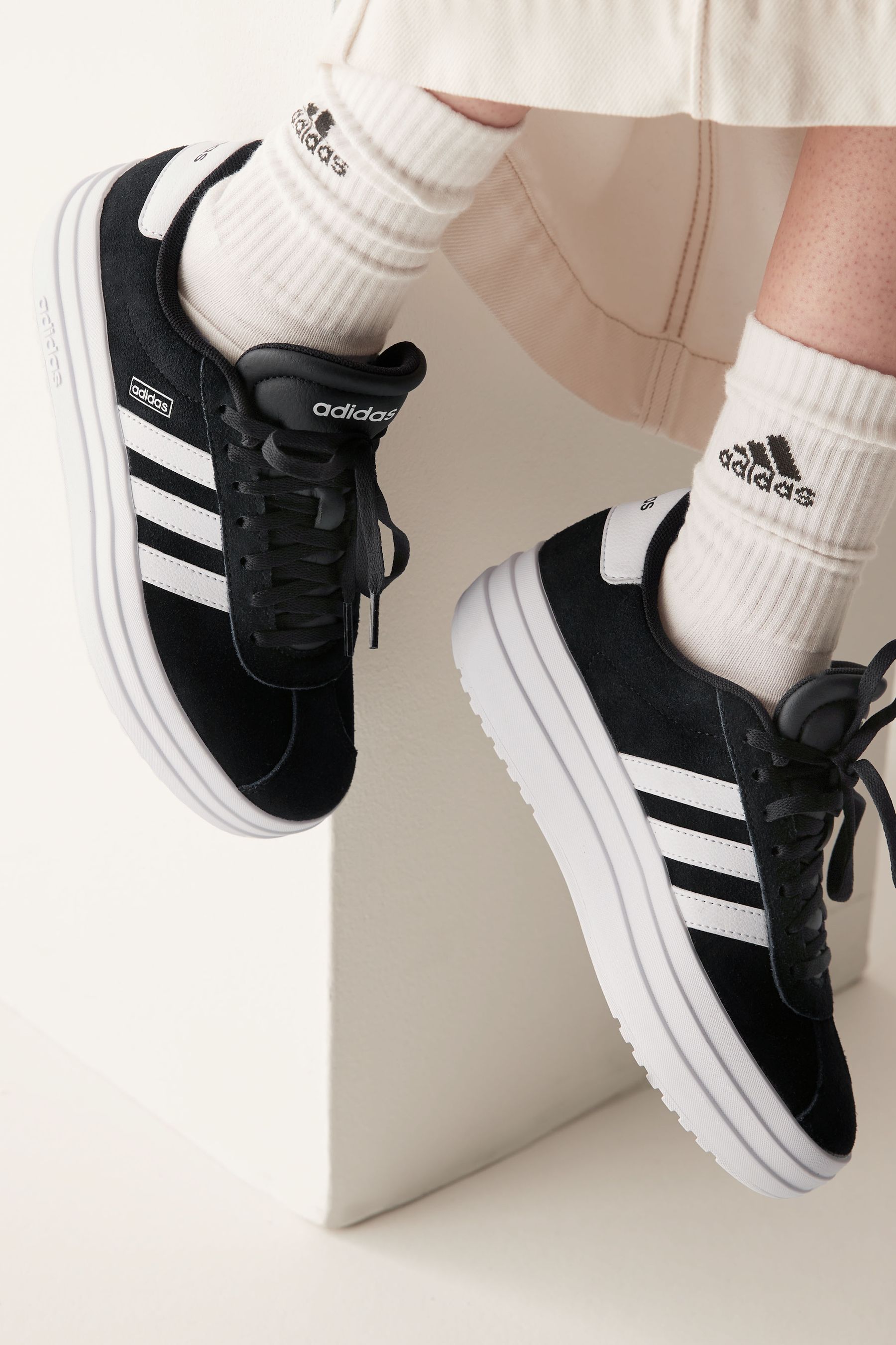 Buy adidas Black White Junior VL Court Bold Trainers from Next USA