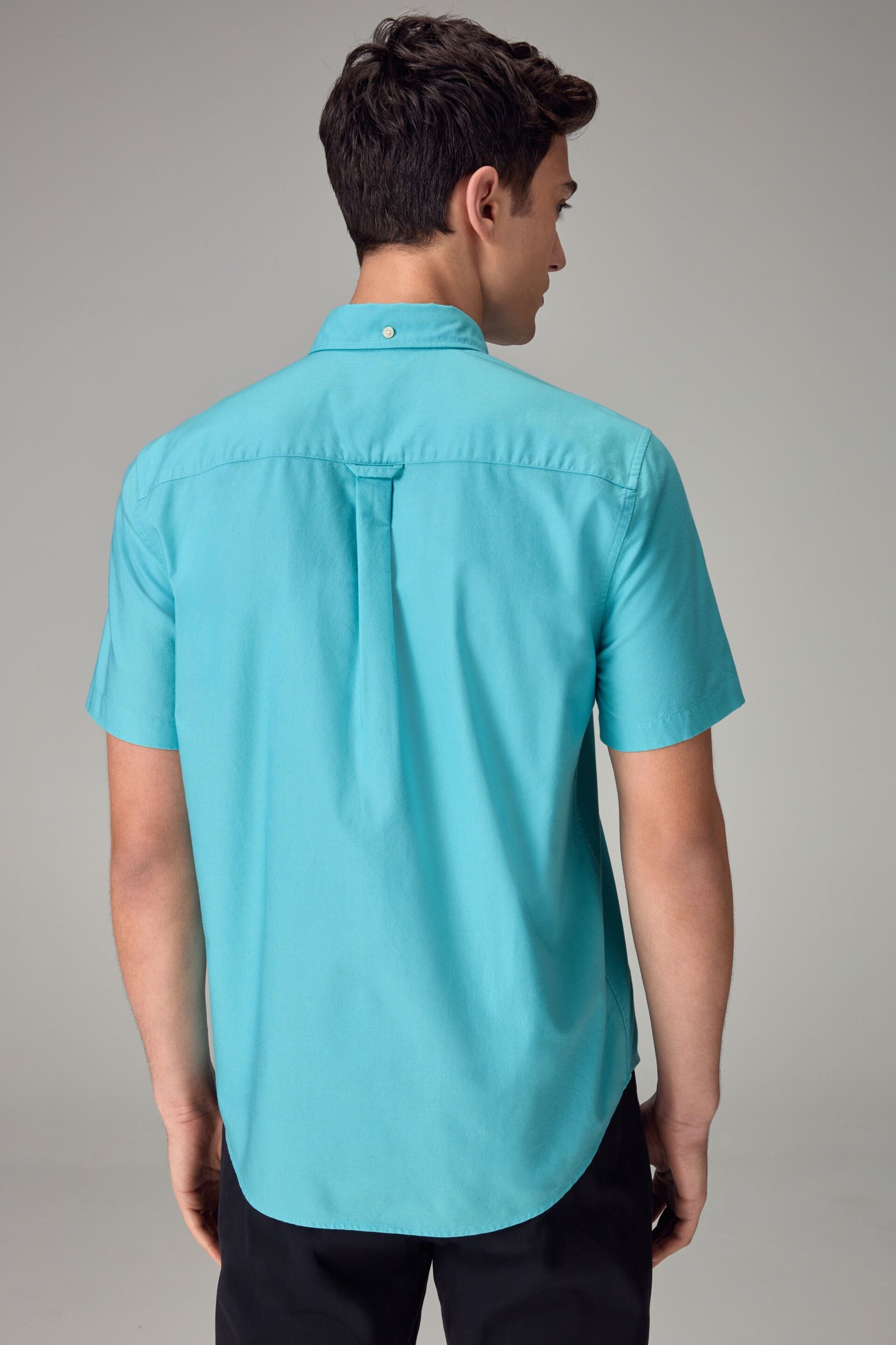 Blue Oxford Short Sleeve Shirt - Image 3 of 8