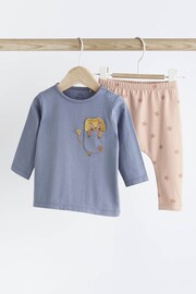 Blue Lion Pocket Baby Top and Leggings 2 Piece Set - Image 1 of 7