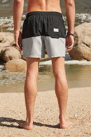 Black/Grey 50/50 Swim Shorts - Image 5 of 12