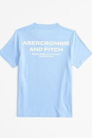 Abercrombie & Fitch Blue Sausage Dog Back Print Graphic T-Shirt - Image 7 of 7