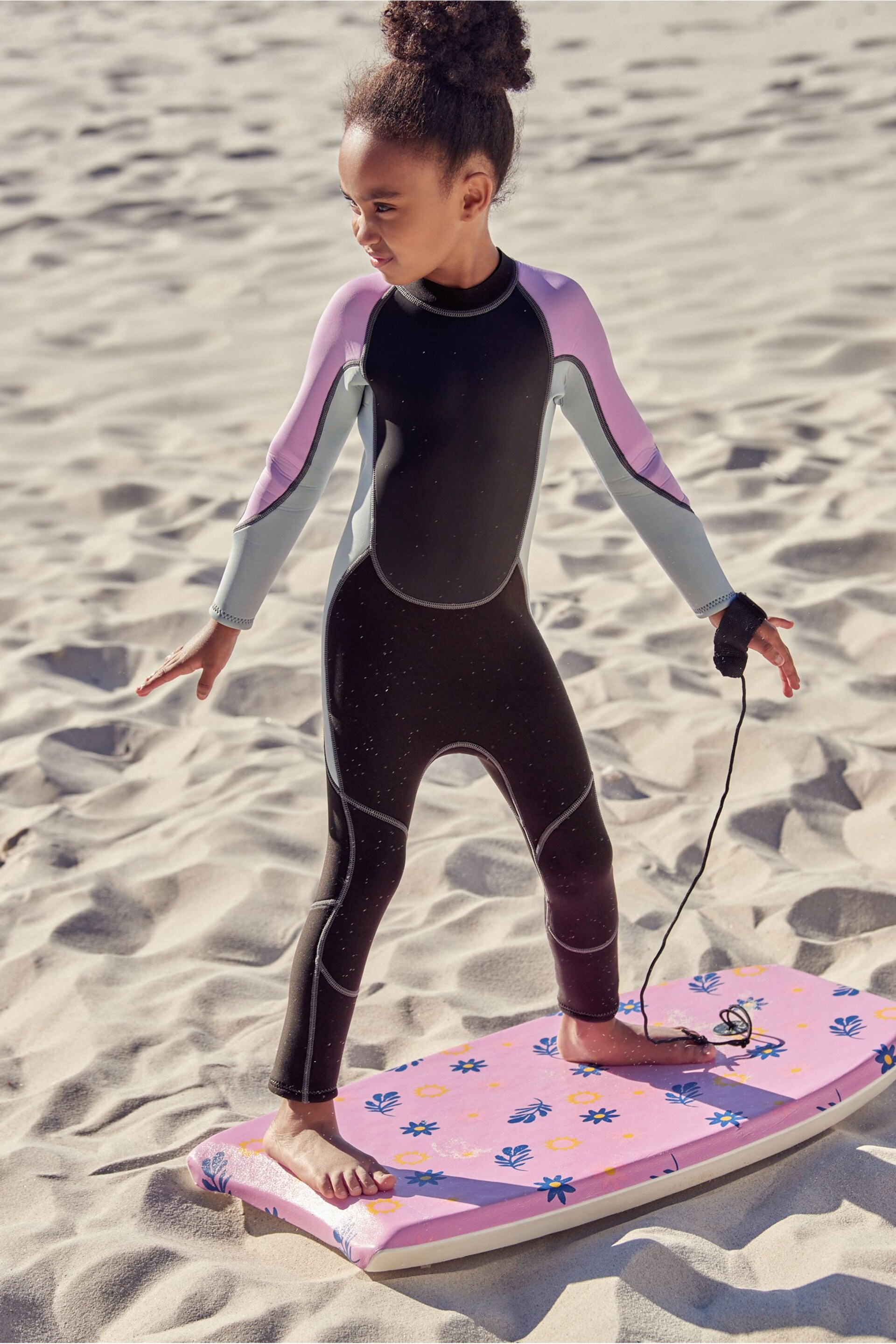 Black/Purple 3mm Neoprene Wetsuit (1-16yrs) - Image 1 of 8