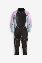 Black/Purple 3mm Neoprene Wetsuit (1-16yrs) - Image 5 of 8