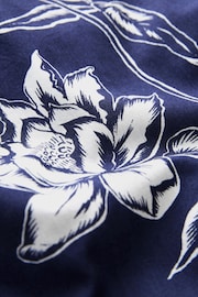 Navy Blue Floral Short Sleeve Shirt - Image 7 of 7