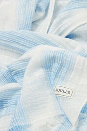 Joules Orla Blue/White Scarf - Image 5 of 5