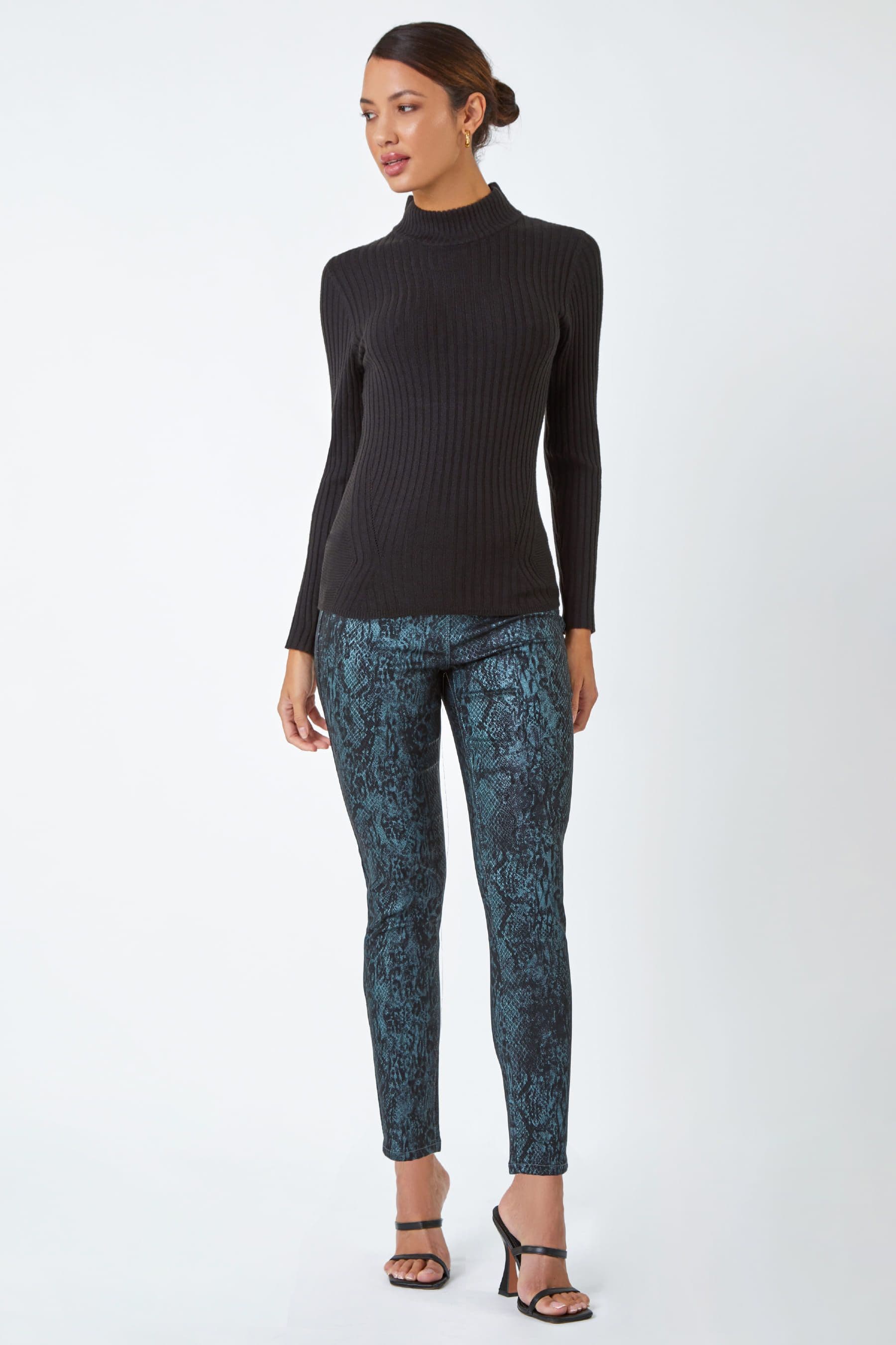 Printed jeggings with top cheap