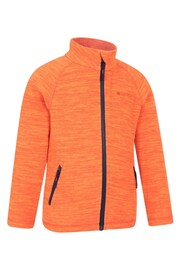 Mountain Warehouse Orange Snowdonia II Kids Full Zip Fleece - Image 3 of 5