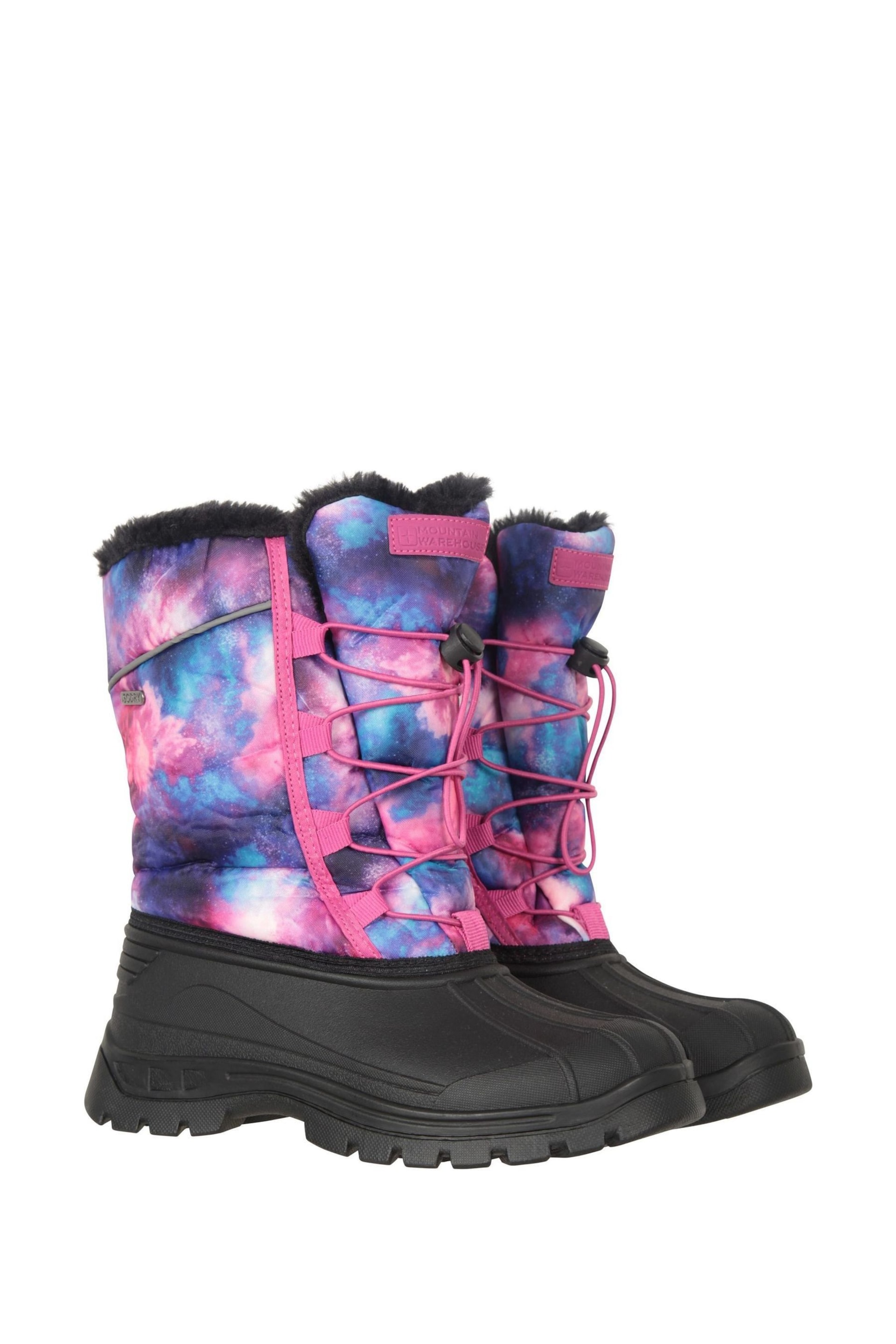 Mountain Warehouse Purple/Pink Kids Whistler Sherpa Lined Snow Boots - Image 1 of 6