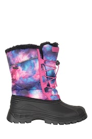 Mountain Warehouse Purple/Pink Kids Whistler Sherpa Lined Snow Boots - Image 2 of 6