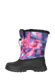 Mountain Warehouse Purple/Pink Kids Whistler Sherpa Lined Snow Boots - Image 3 of 6