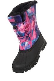 Mountain Warehouse Purple/Pink Kids Whistler Sherpa Lined Snow Boots - Image 4 of 6