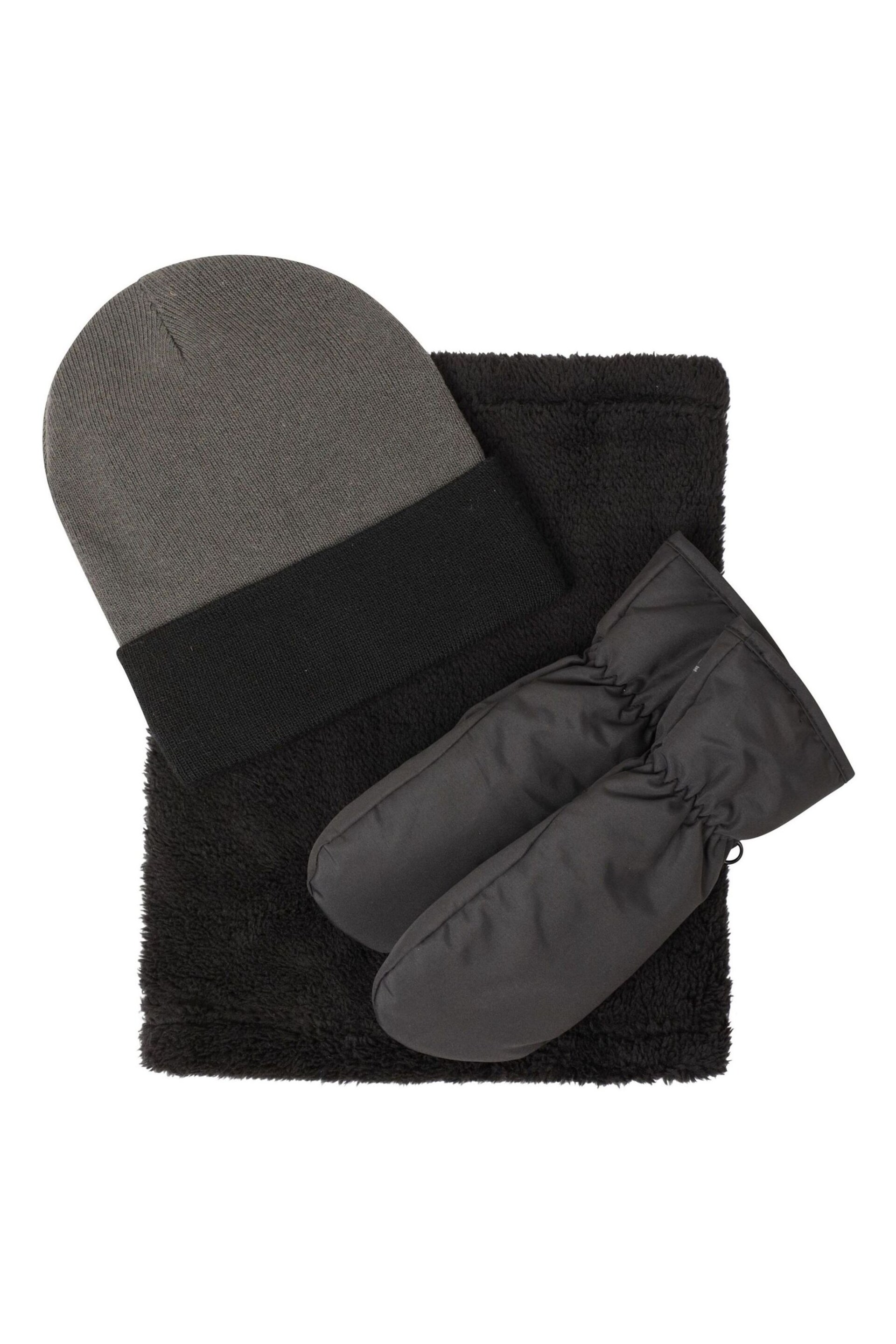 Mountain Warehouse Black Winter Kids Accessories Set - Image 1 of 5