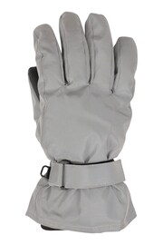 Mountain Warehouse Grey Reflective Kids Fleece Lined Gloves - Image 3 of 5