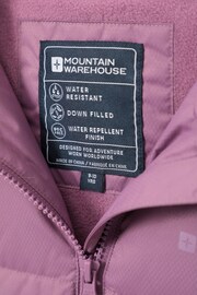 Mountain Warehouse Purple Long Line Down Kids Jacket - Image 6 of 6