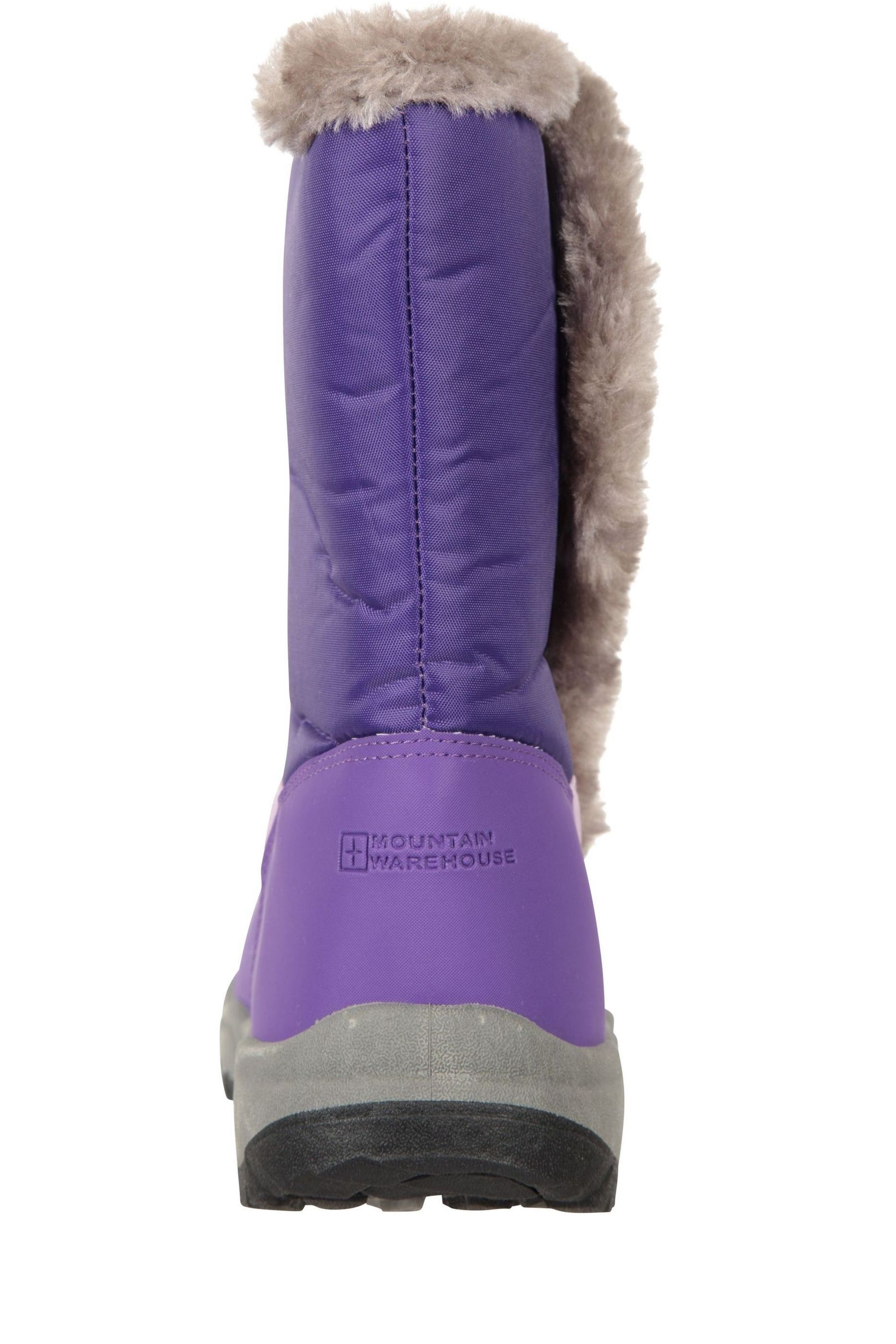 Buy Mountain Warehouse Purple Caribou Kids Faux Fur Trim Sherpa Lined Snow Boots from the Next UK online shop