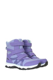 Mountain Warehouse Purple Kids Slope Softshell Snow Boots - Image 1 of 6