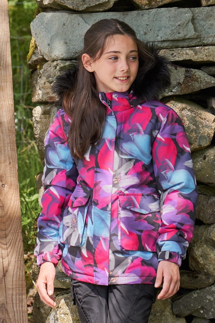 Mountain Warehouse Multi Colour Ranger Printed Kids Water Resistant Jacket - Image 1 of 4