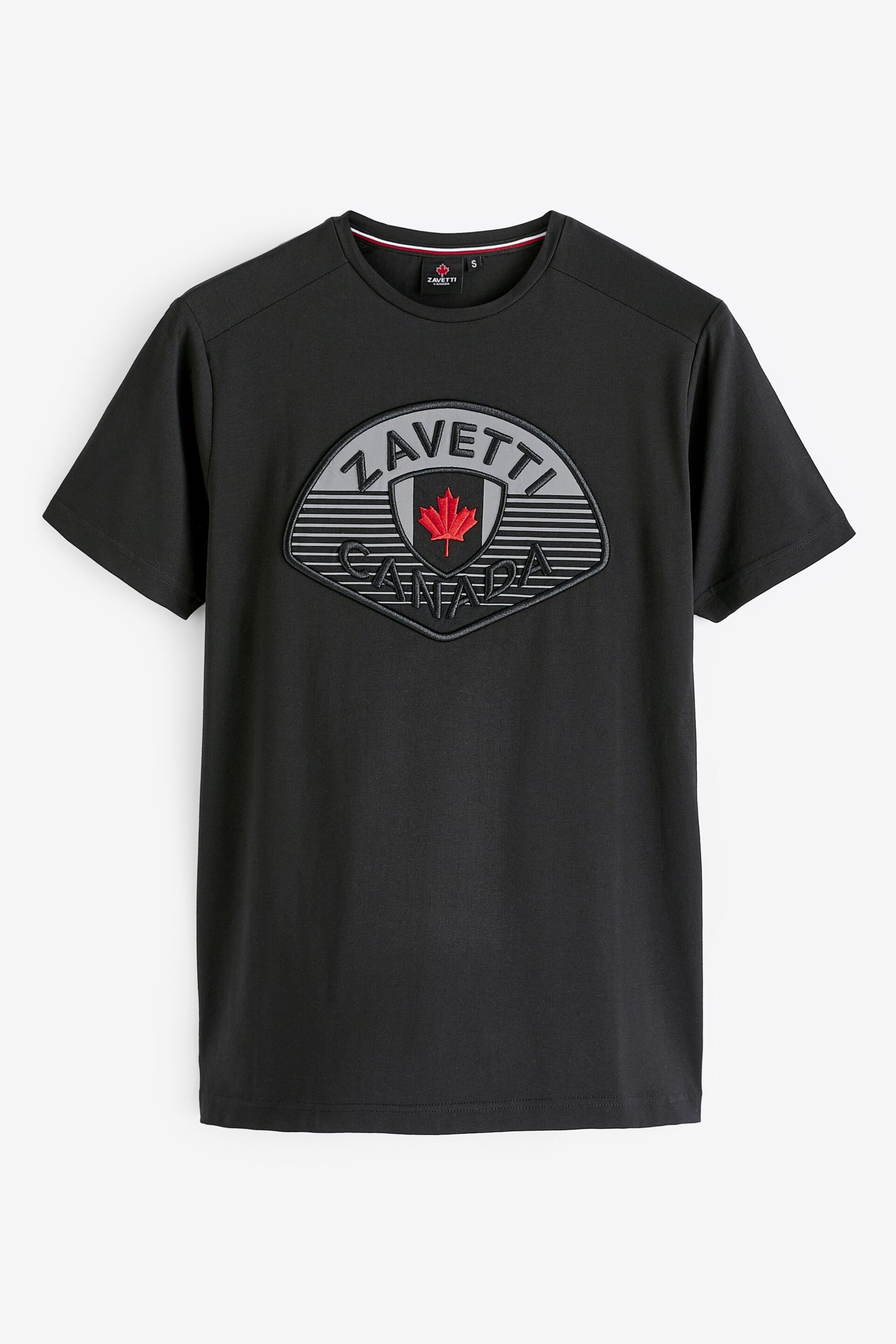 Zavetti Canada Black Botticini Reflective T-Shirt - Image 6 of 6