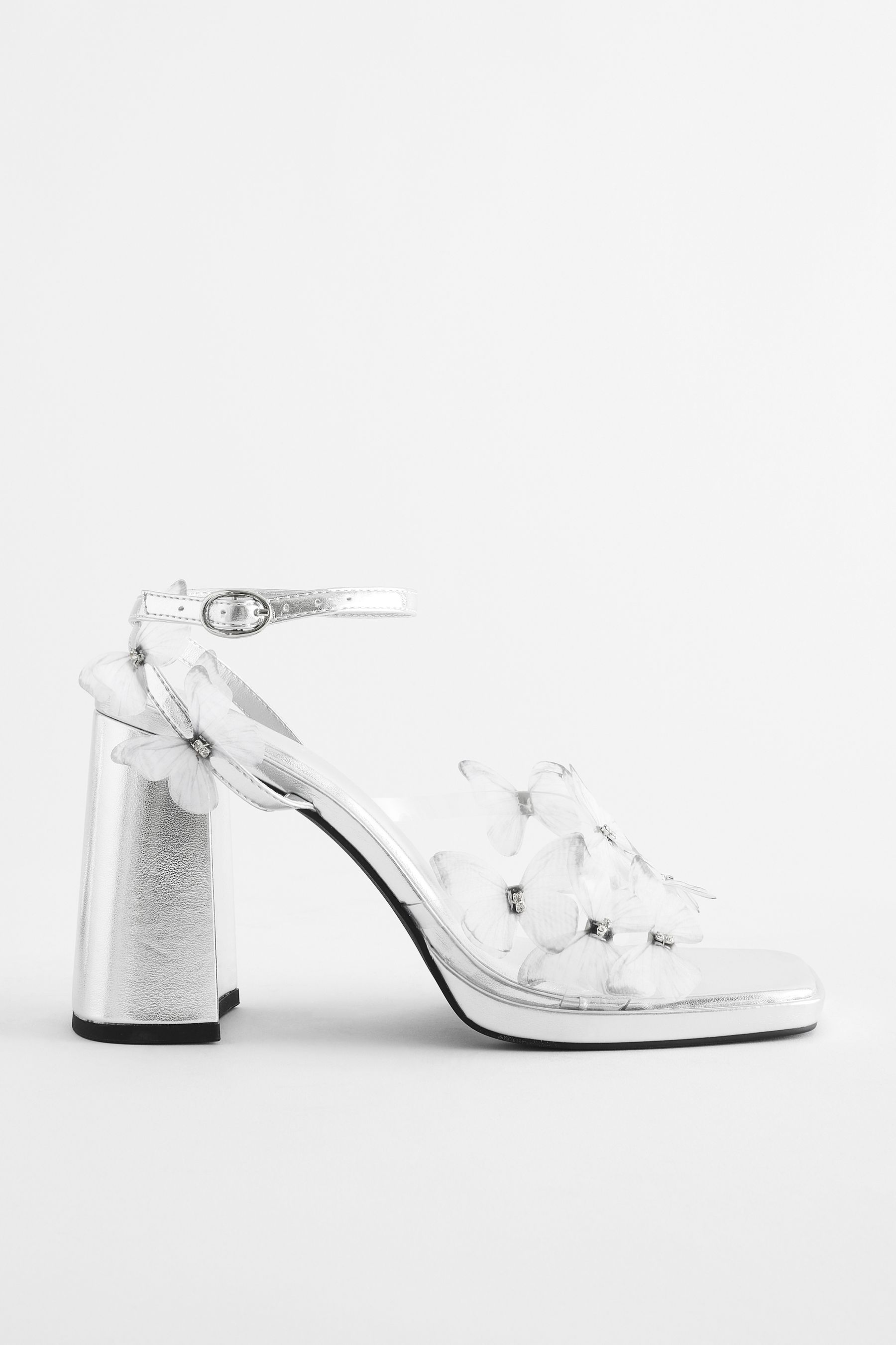 Next heels silver hot sale